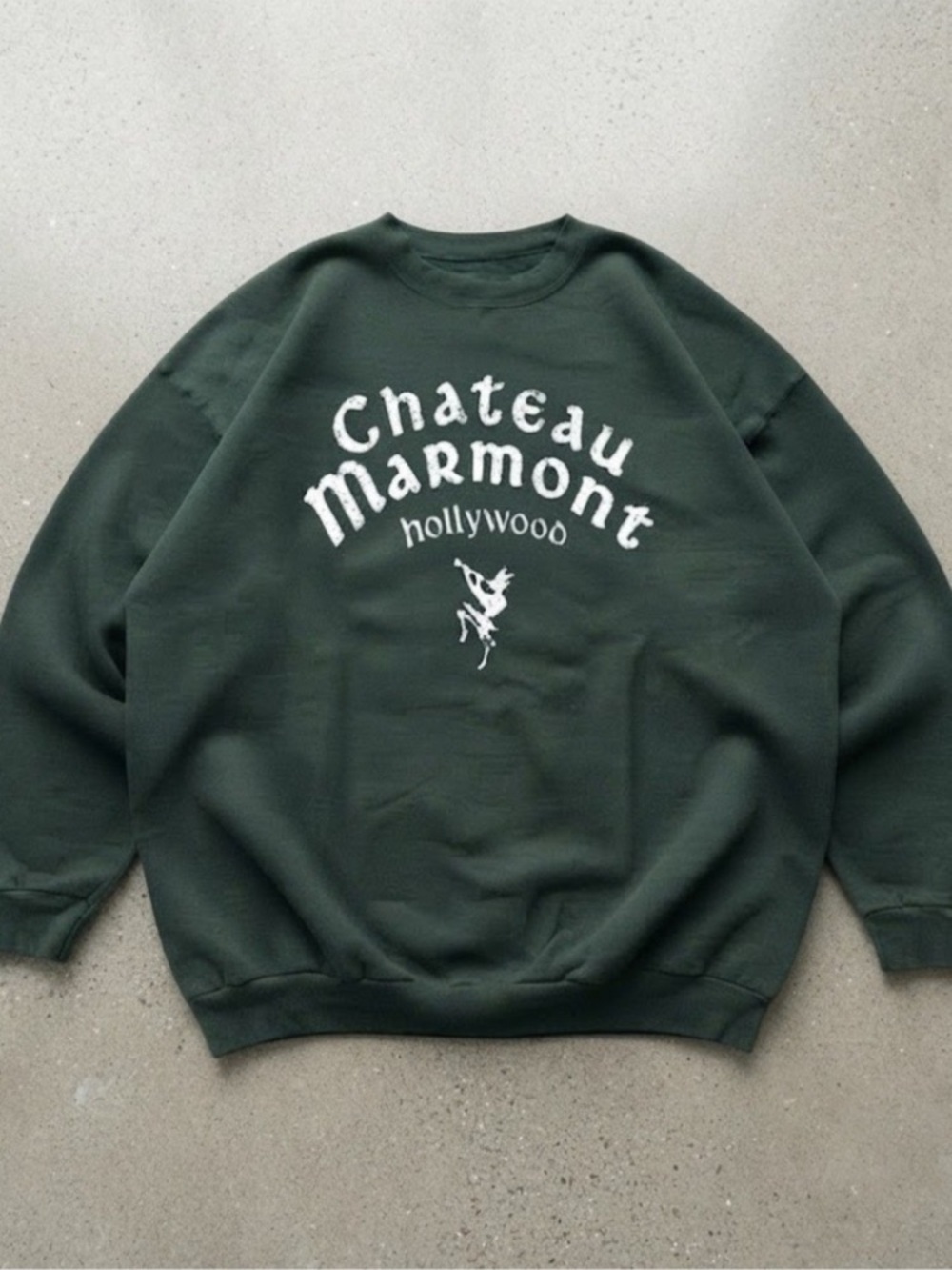 Forest Green Graphic Crewneck Sweatshirt